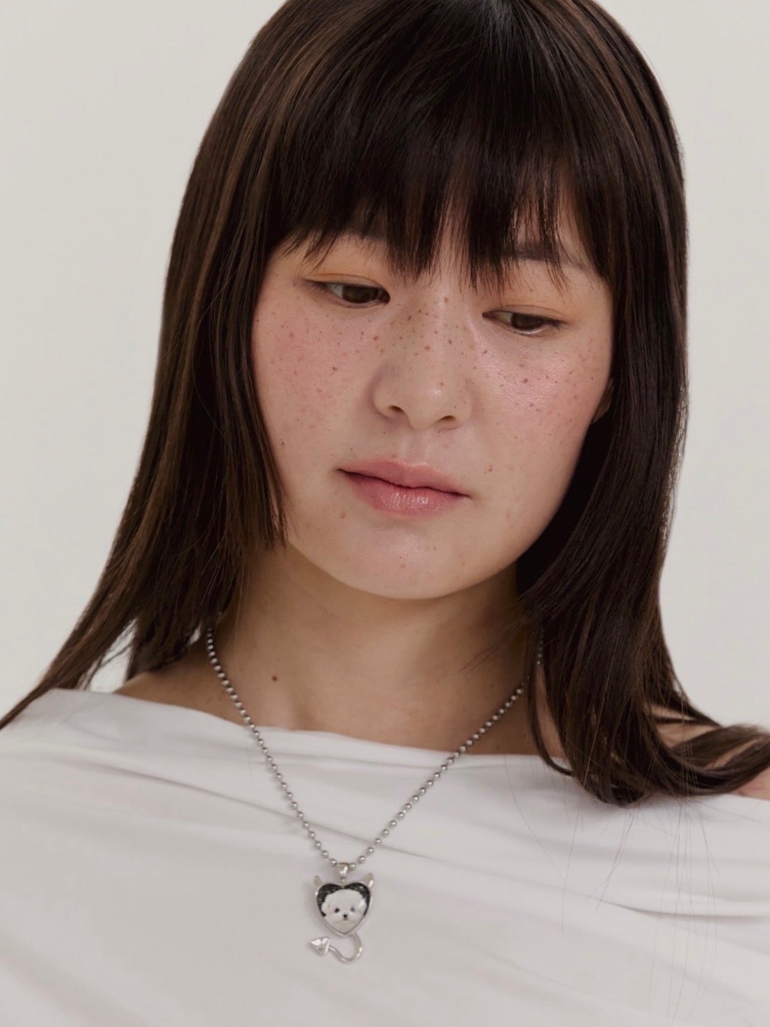 【HURJABOYACC】DEVIL HEART CHAIN NECKLACE PUPPY