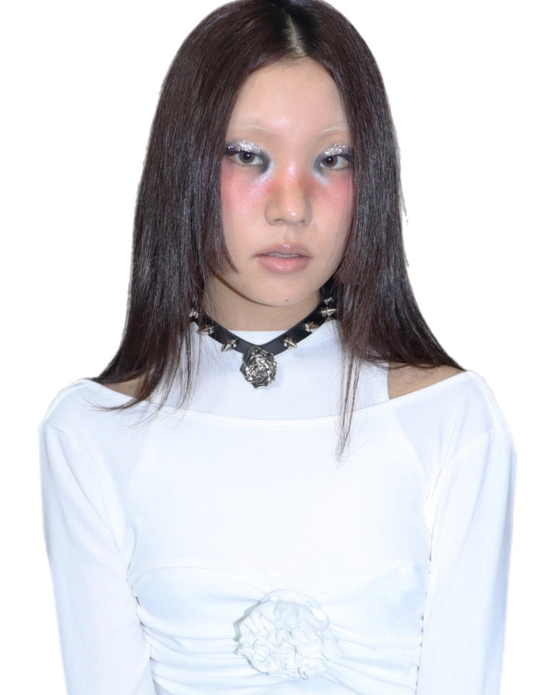 【HURJABOYACC】ROSE PUNK CHOKER