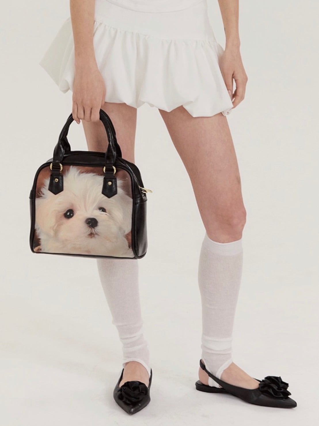 【HURJABOYACC】PUPPY LEATHER BAG