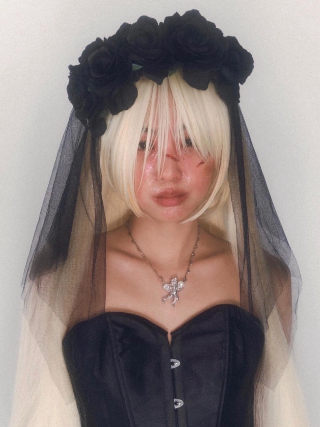 【HURJABOYACC】ANGEL WITH CHAIN CHAIN NECKLACE