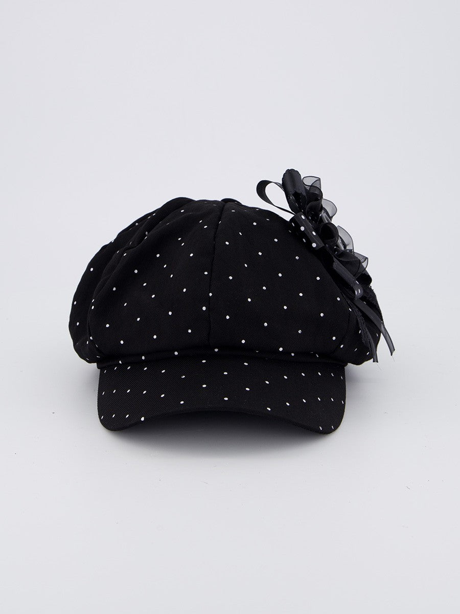 【CHERRYQUIRI】Soft Punk Rosette Newsboy Cap