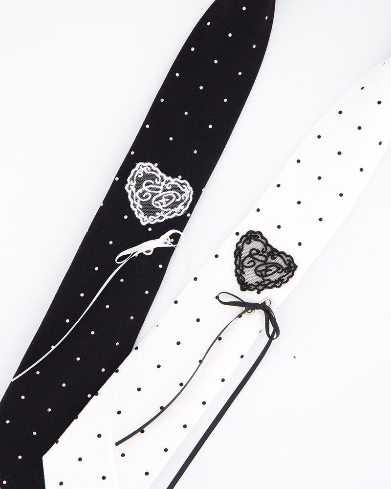 【CHERRYQUIRI】CQ Lace Heart Neck Tie