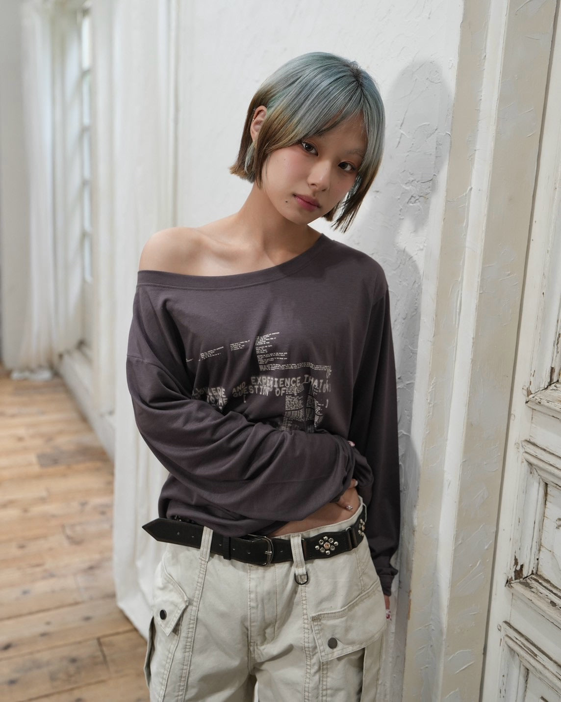 受注制【OaKS】boho vintage rhinestone flower belt
