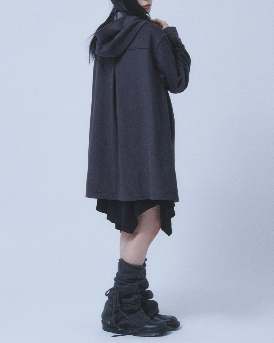 【TUOMIO】PLEATED TOGGLE WOOL COAT