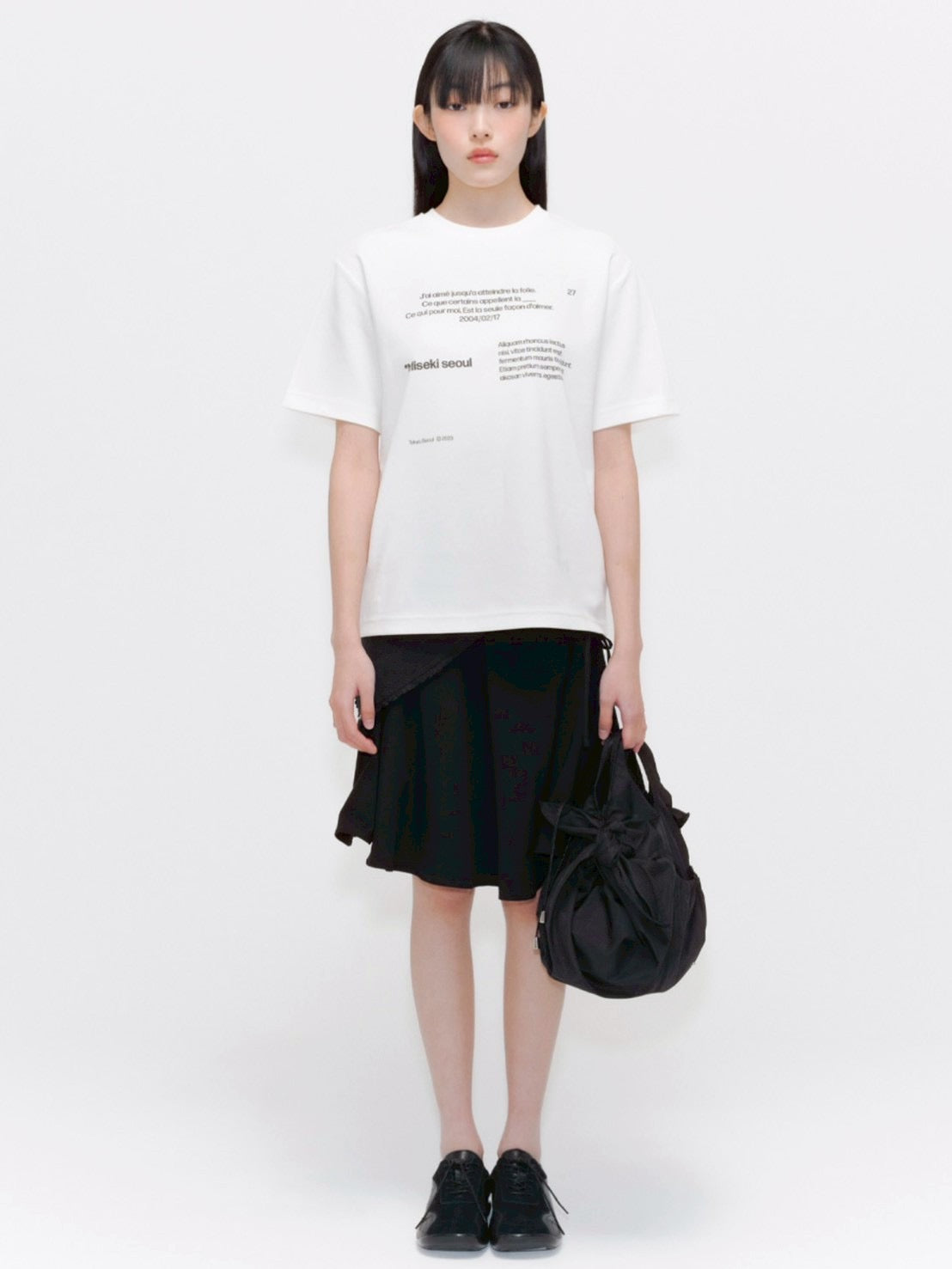 【Miseki seoul】Miseki typography short sleeves