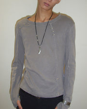 【LECYTO】Pigment Shade Pieces Long Sleeve