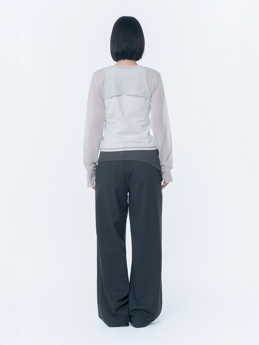 【Miseki seoul】Pocket pointed sleeveless
