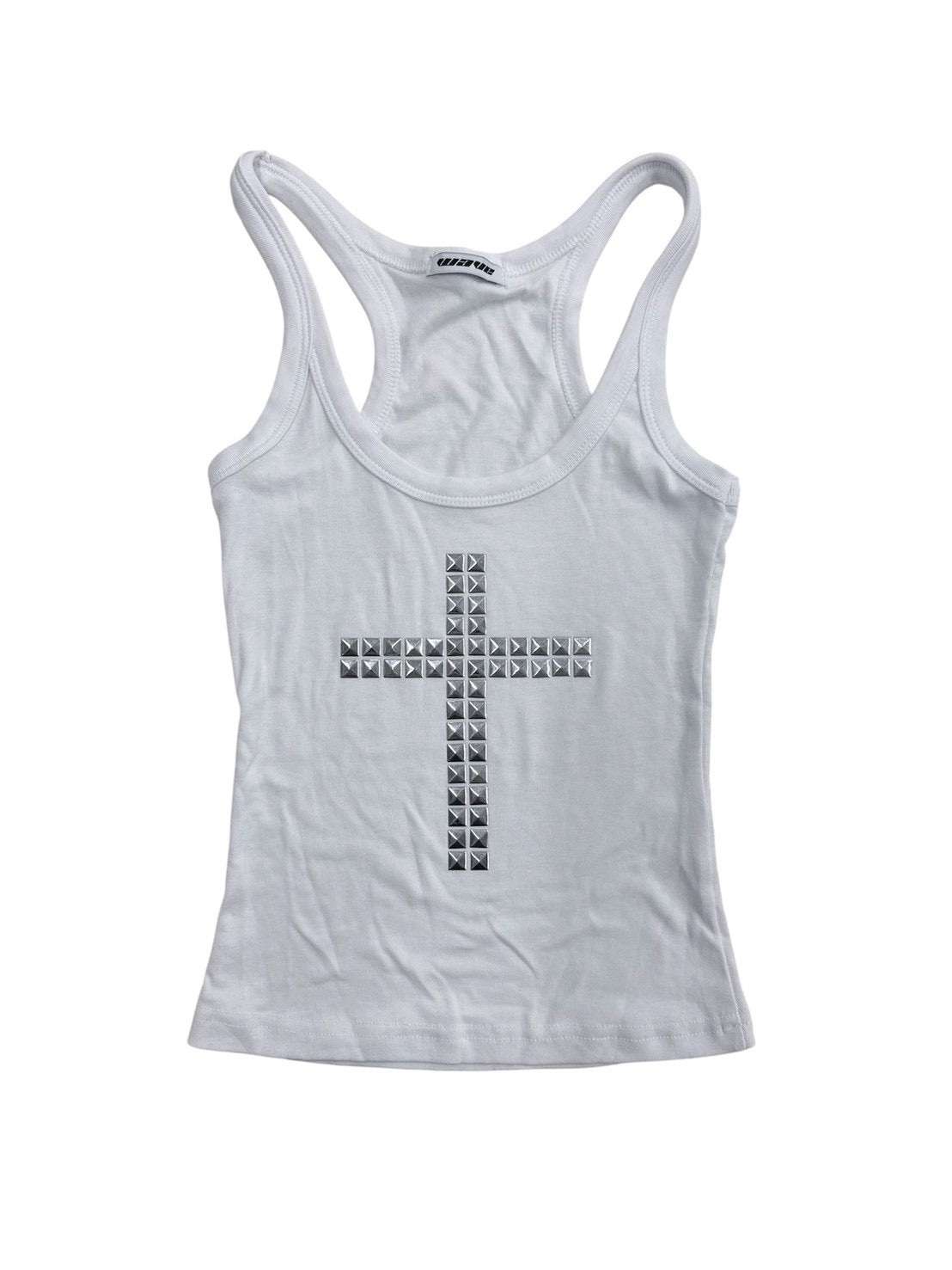 7/10 20:00発売 受注制【nmtc+】Cross Studded Slim Tank top (2color)
