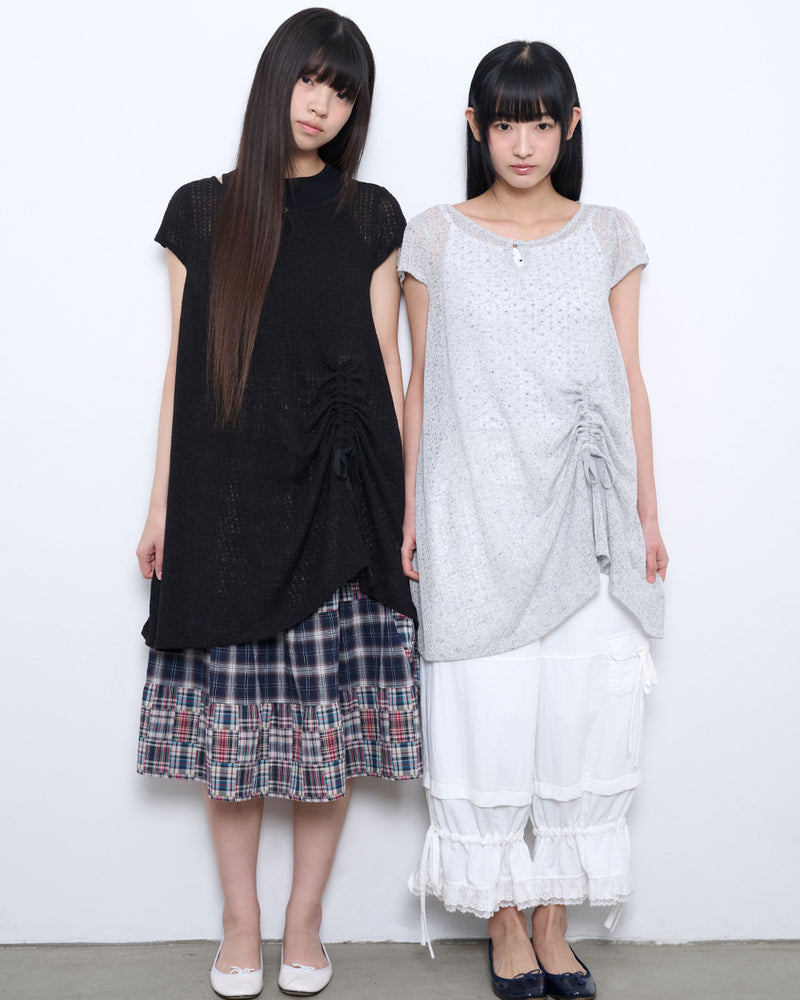 【TUOMIO】CROCHET MINI DRESS