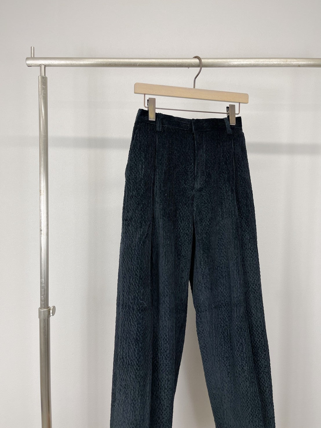 受注制【Chikashitsu +】set up high waist corduroy pants (3color)