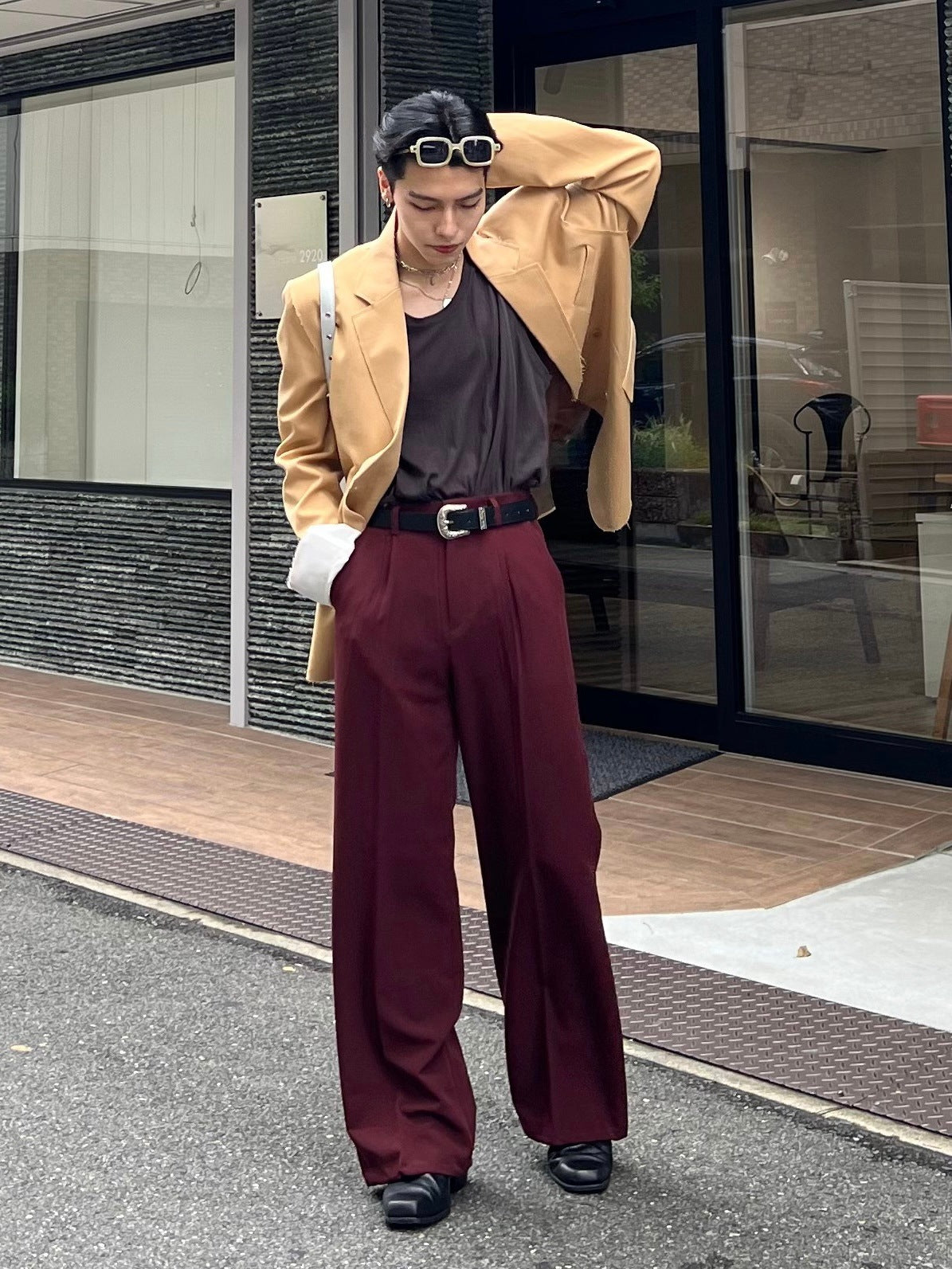 受注制【Chikashitsu +】bi-color double jacket (2color)