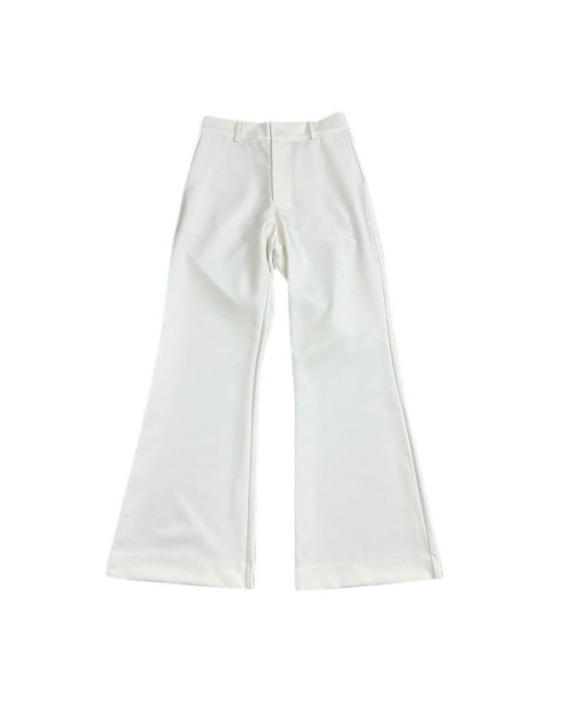 【Chikashitsu + ORIGINAL】full length flare slacks (2color)