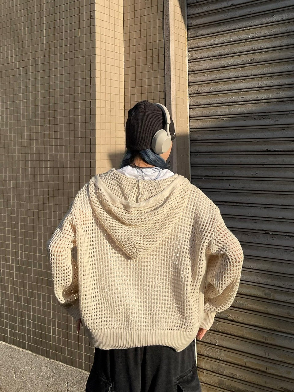 受注制【Chikashitsu +】mesh zip hoodie (5color) / 【チカシツプラス】メッシュ長袖ジップパーカー