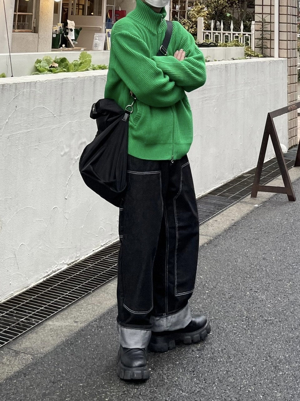 受注制【Chikashitsu +】stitch painter pants