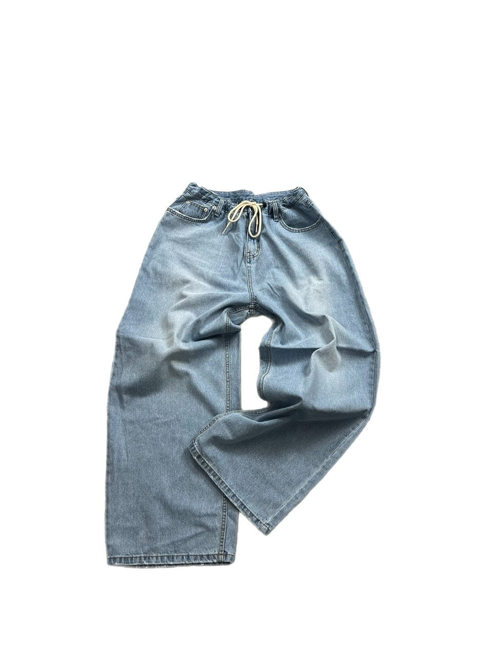 受注制【Chikashitsu +】rope wide denim pants (3color)