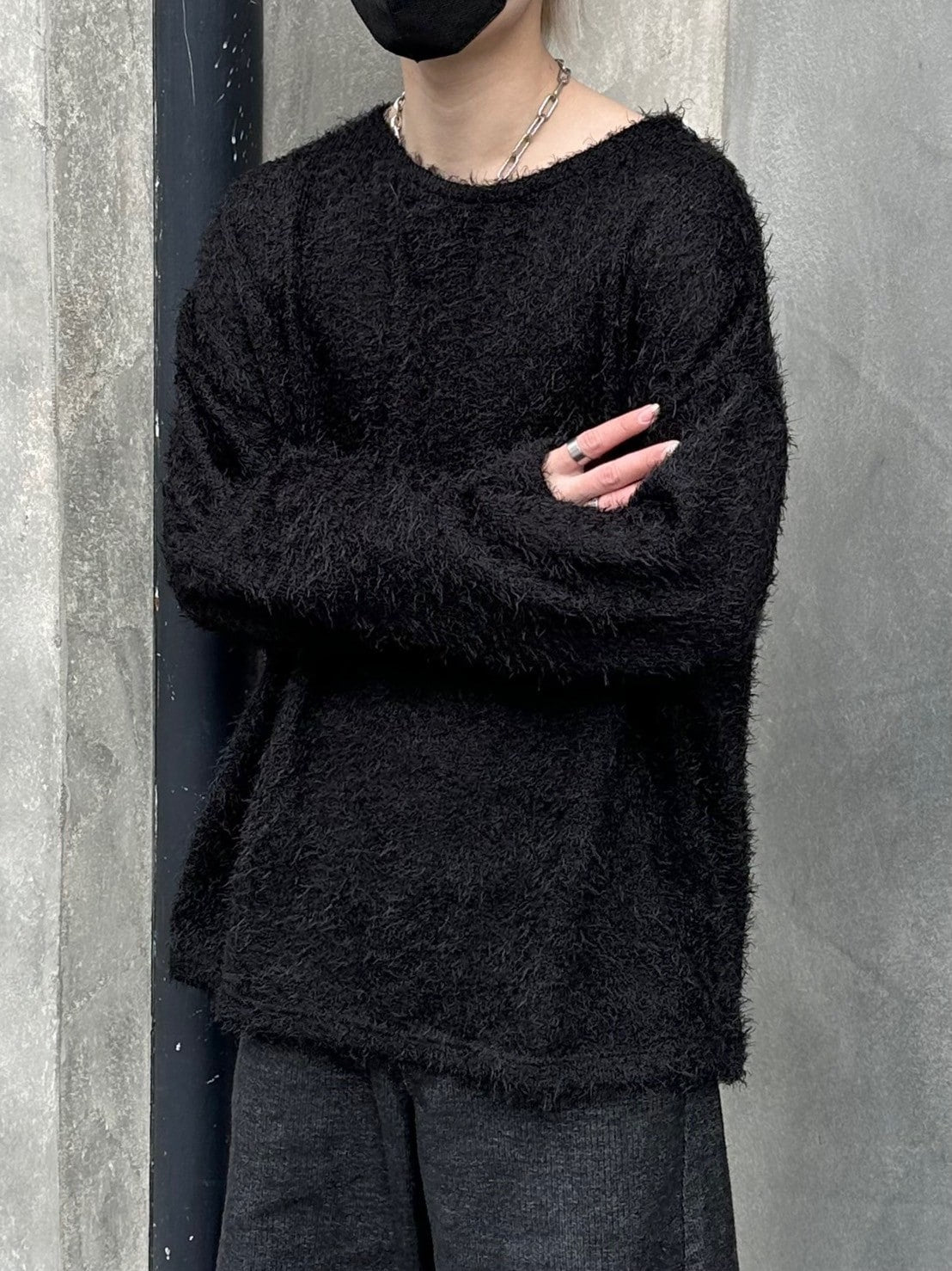受注制【Chikashitsu +】shaggy knit (5color)