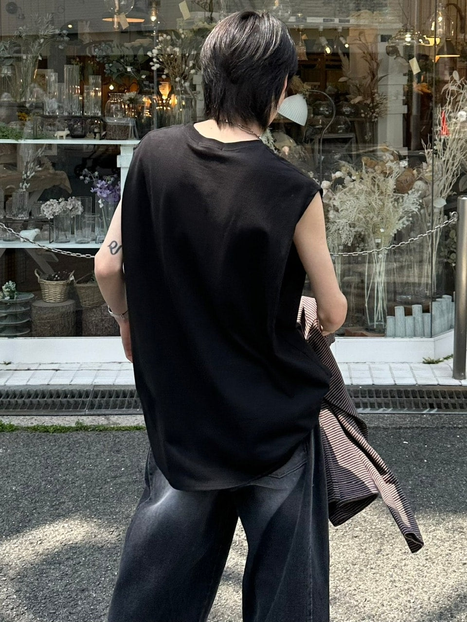 受注制【Chikashitsu +】basic cotton sleeveless (5color)