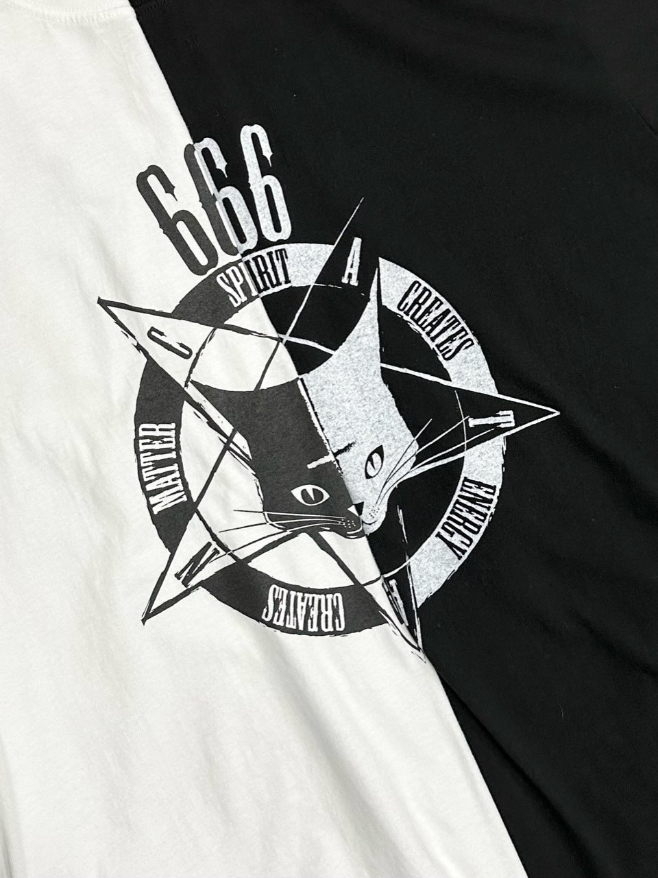 大阪店WEB限定【Chikashitsu +】oversized cats t-shirt (2color)