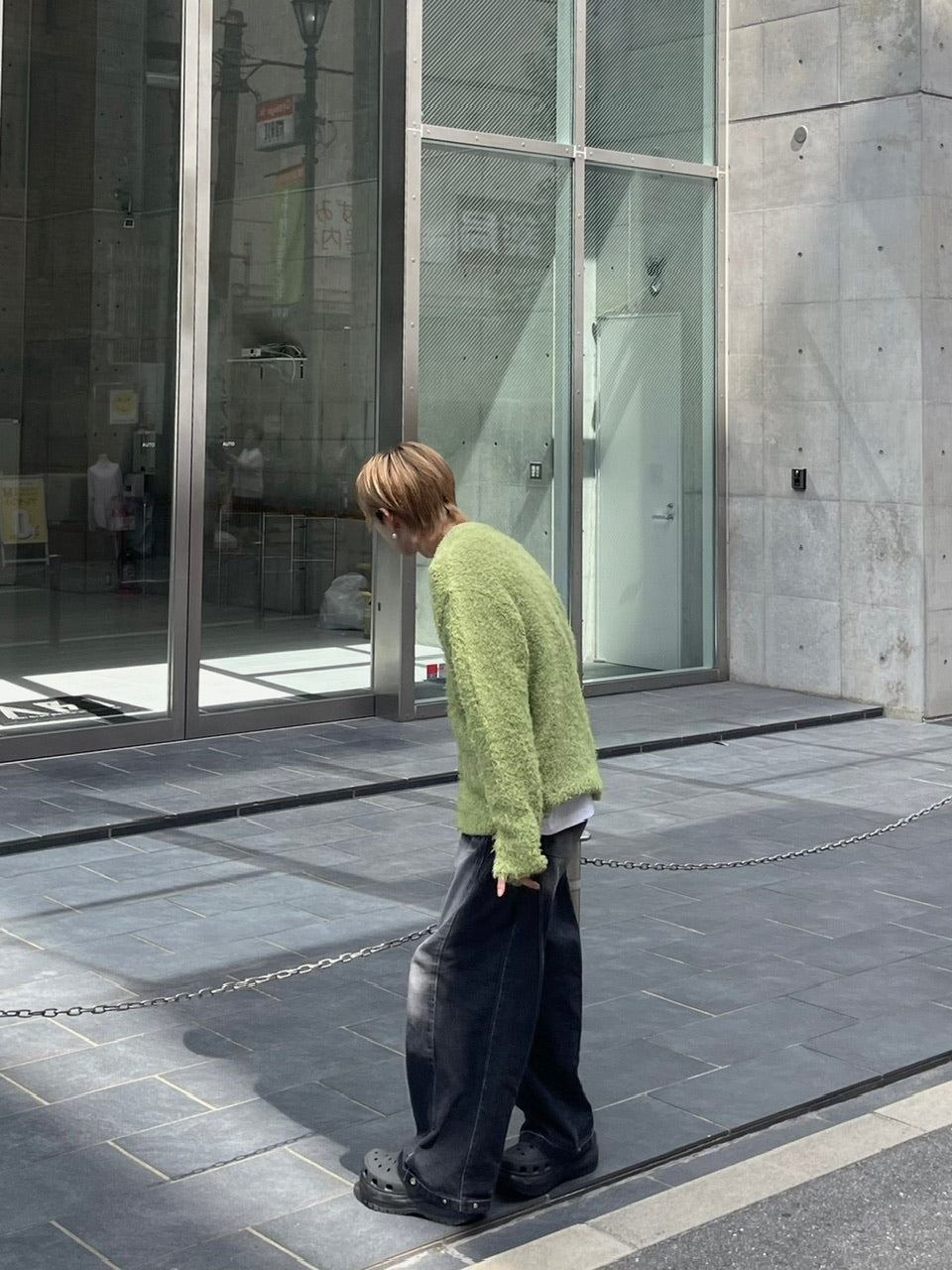 受注制【Chikashitsu +】bookle hairly cardigan (3color) / 【チカシツプラス】バックルヘアリー長袖カーディガン