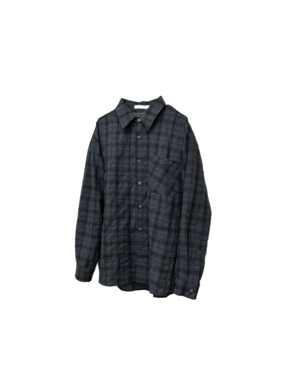 大阪店WEB限定受注制【Chikashitsu +】linen check shirt (3color)