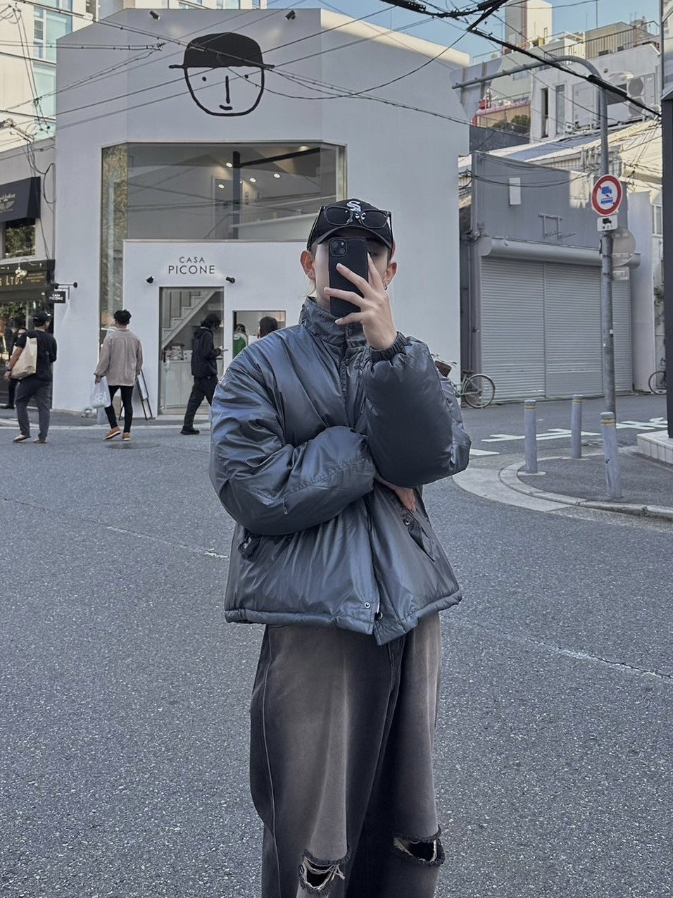 【Chikashitsu +】unisex padding blouson (4color) / 【チカシツプラス】ユニセックスパディングエムエーワン長袖ブルゾン