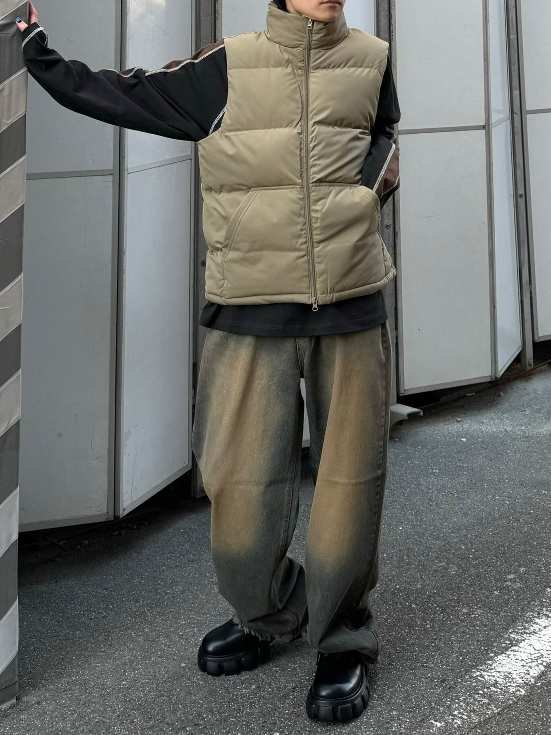 受注制【Chikashitsu +】padded vest (5color)