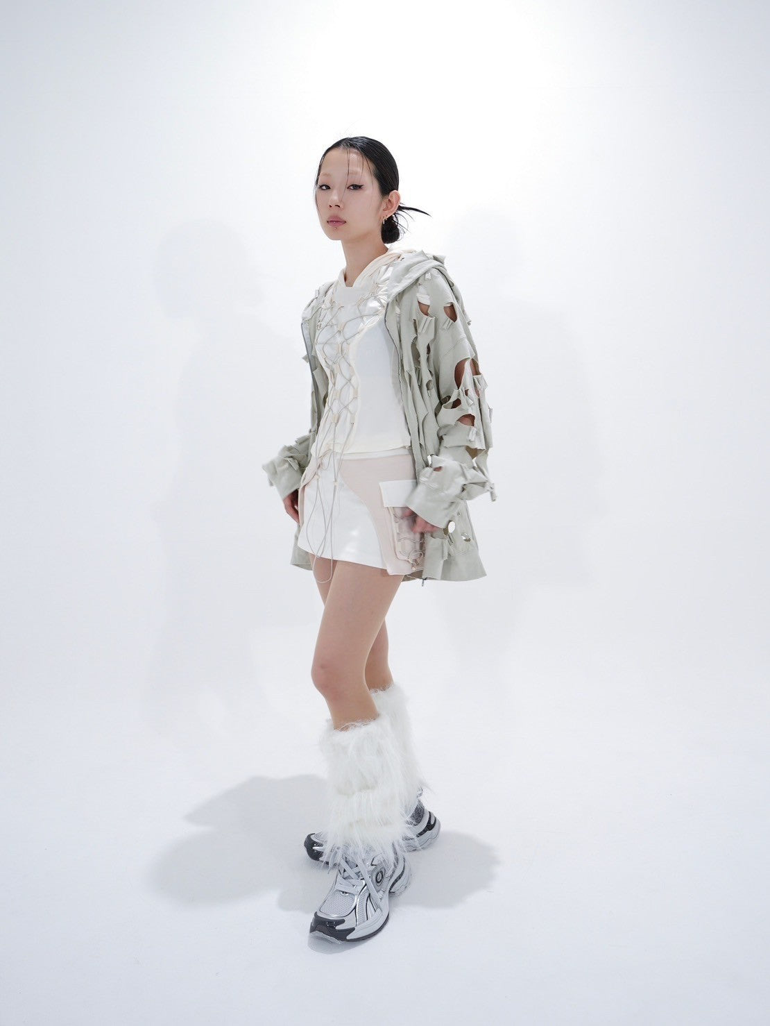 【Bizarre Maiden】damage full zip hoodie