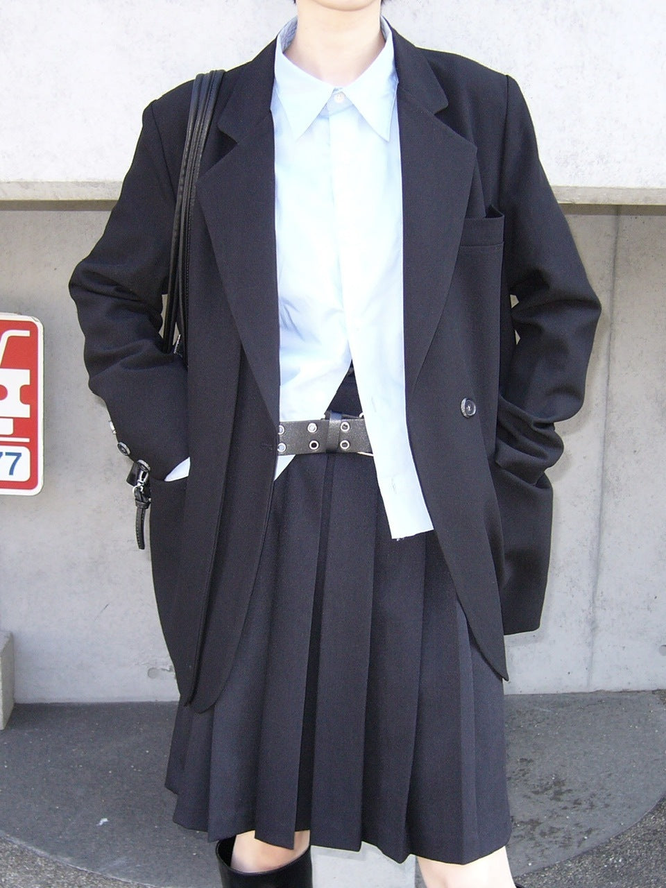 受注制【Chikashitsu +】pleats midi skirt (3color)