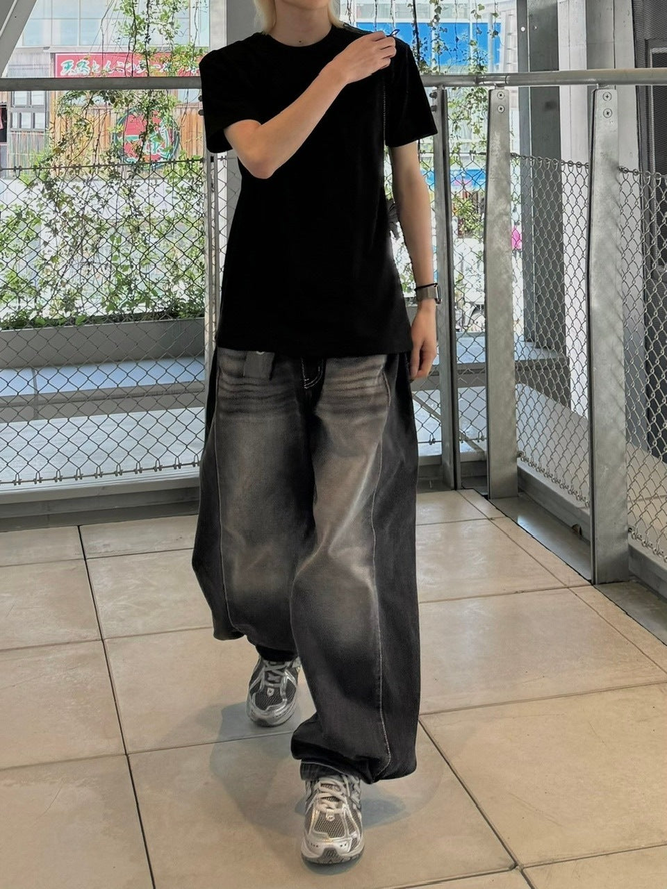 受注制【Chikashitsu +】compact stitch rib t-shirt (3color) / 【チカシツプラス】コンパクトステッチリブ半袖Tシャツ