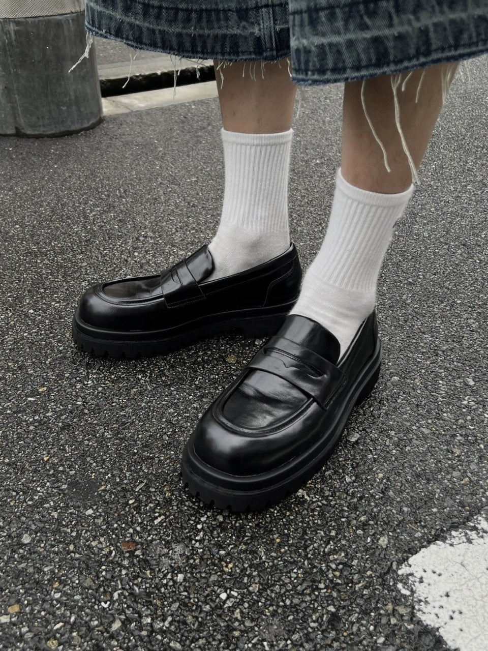 受注制【Chikashitsu +】double sole loafer