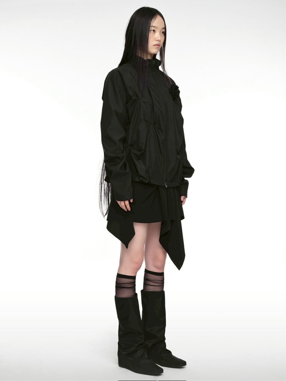 【NACHE】PINTUCK WIND BREAKER (UNISEX)