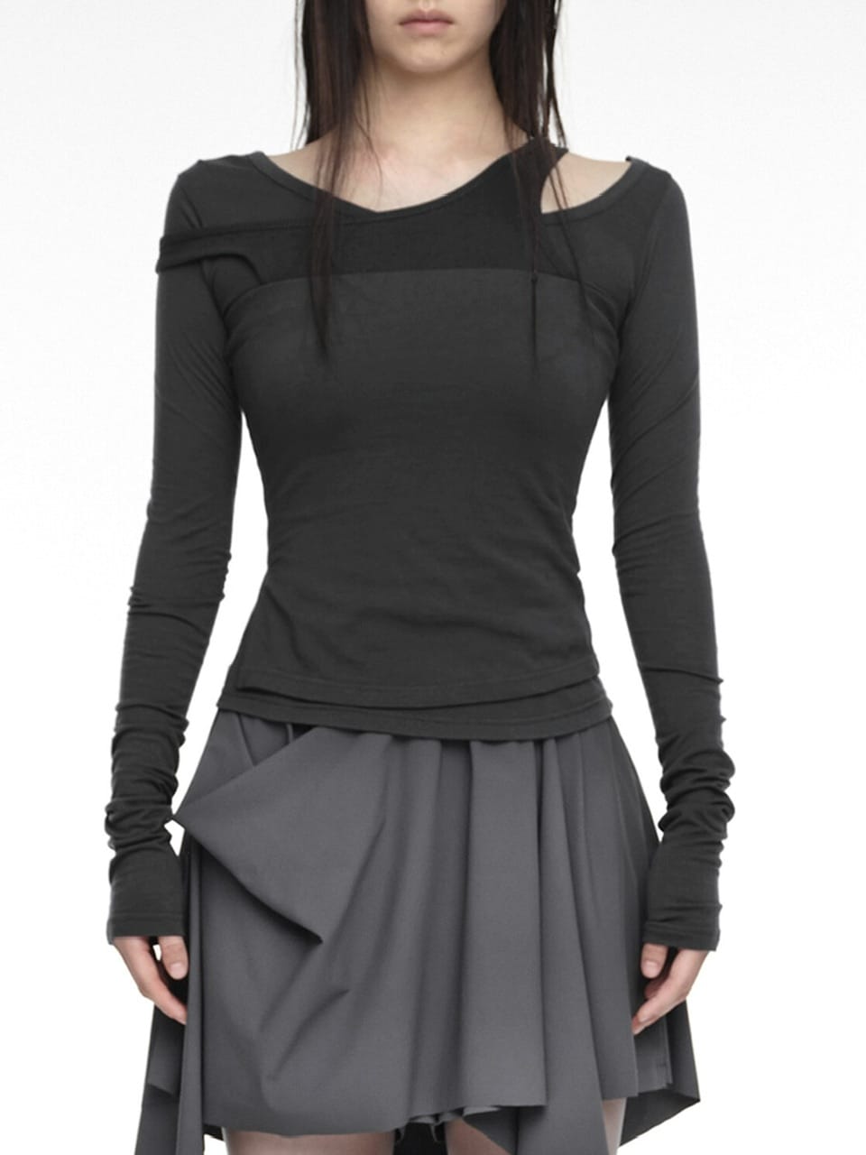 【NACHE】MIXED LAYERED LONG SLEEVE