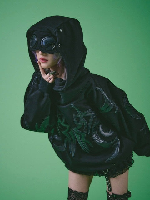 【GALFY】探検メガネ部族パーカー / 【ガルフィー】ロゴ長袖パーカー