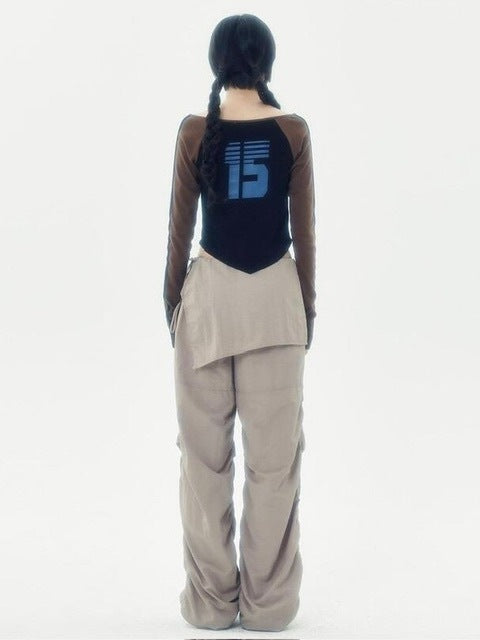 【runningHIGH】SPORTS SLIM RAGLAN TEE