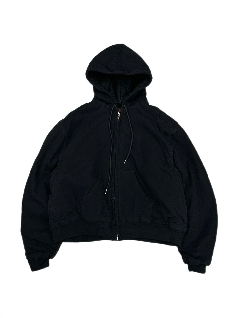 受注制【Chikashitsu +】cropped hooded work blouson (2color) / 【チカシツプラス】クロップドフードジップアップパーカーワーク長袖ブルゾン