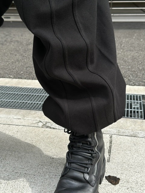 受注制【Chikashitsu +】curve stitch straight sweat pants (3color) / 【チカシツプラス】カーブスティッチストレートスウェットパンツ