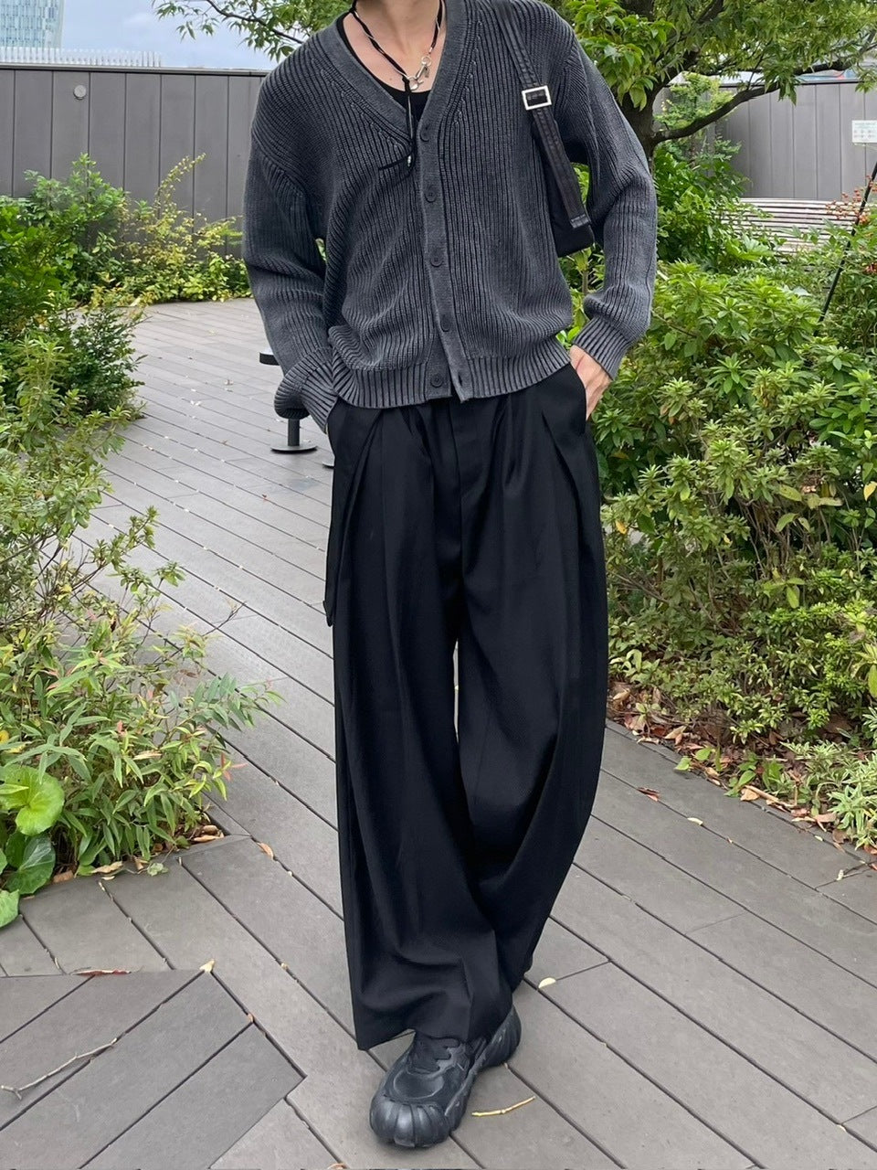 【Chikashitsu +】dirty wash cotton cardigan (3color) / 【チカシツプラス】ダーティウォッシングコットンクロップカーディガン