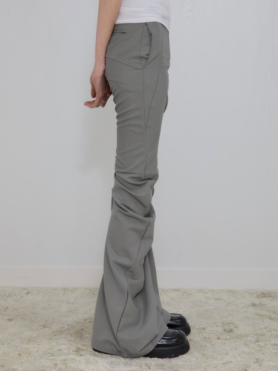 【FLAREUP】Asymmetrical Drape Pants / 【フレアアップ】アシンメトリードレープパンツ