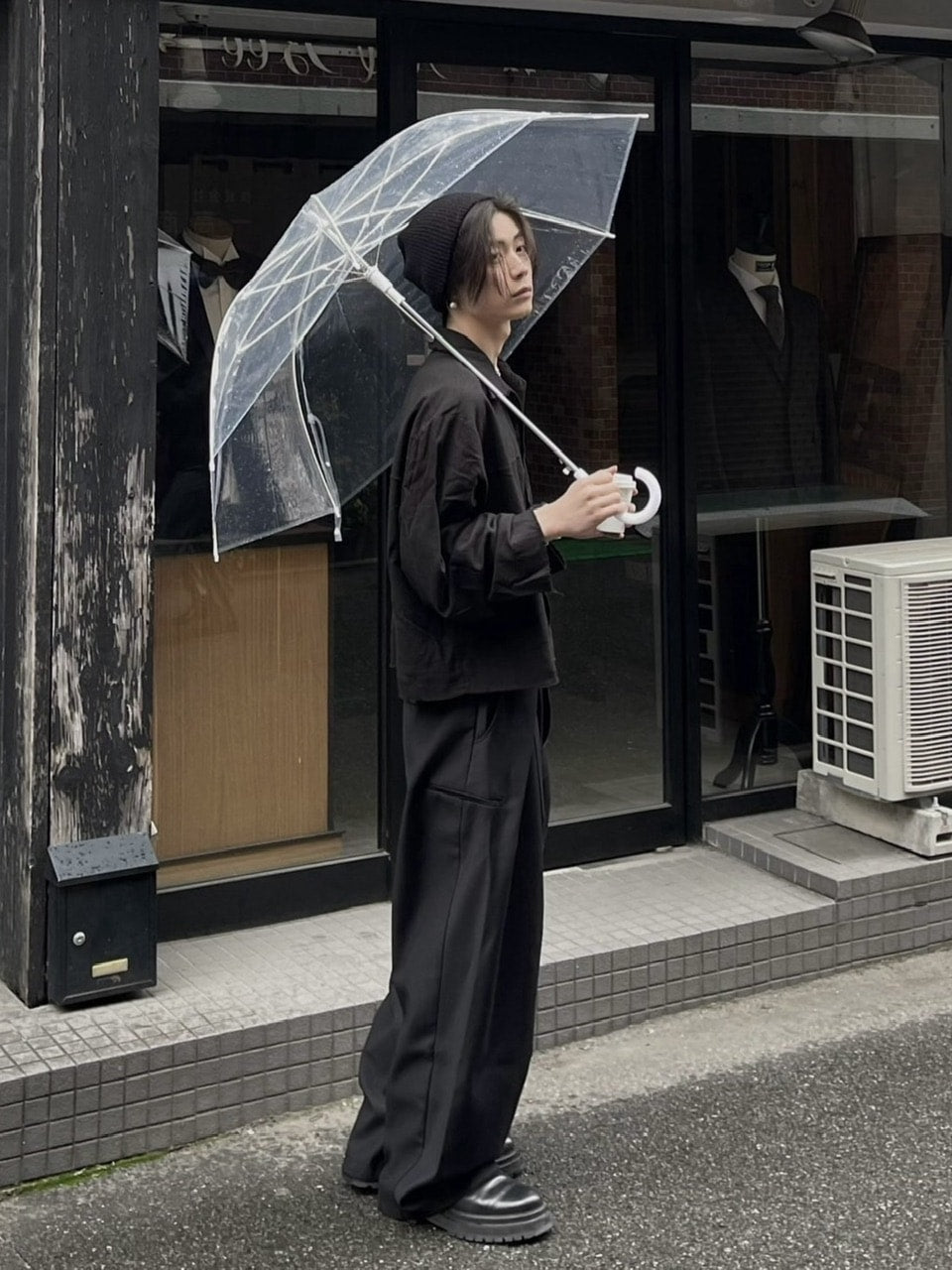 大阪店WEB限定受注制【Chikashitsu +】double tuck balloon slacks (2color)