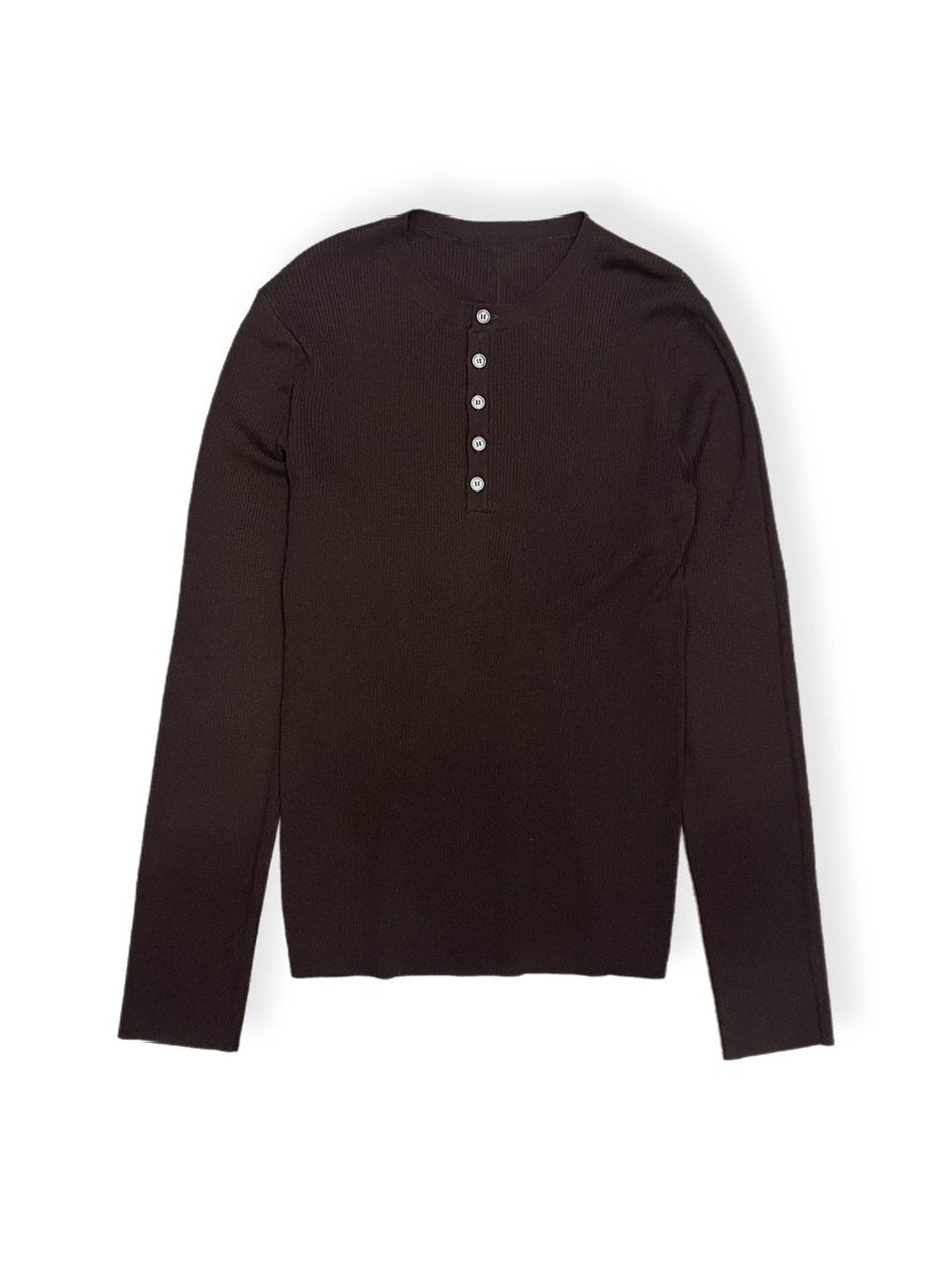 【Chikashitsu +】henry neck long sleeve knit (4color)