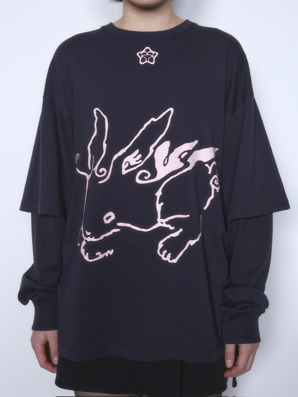 【TUOMIO】BUNNY LAYERED LONG SLEEVES