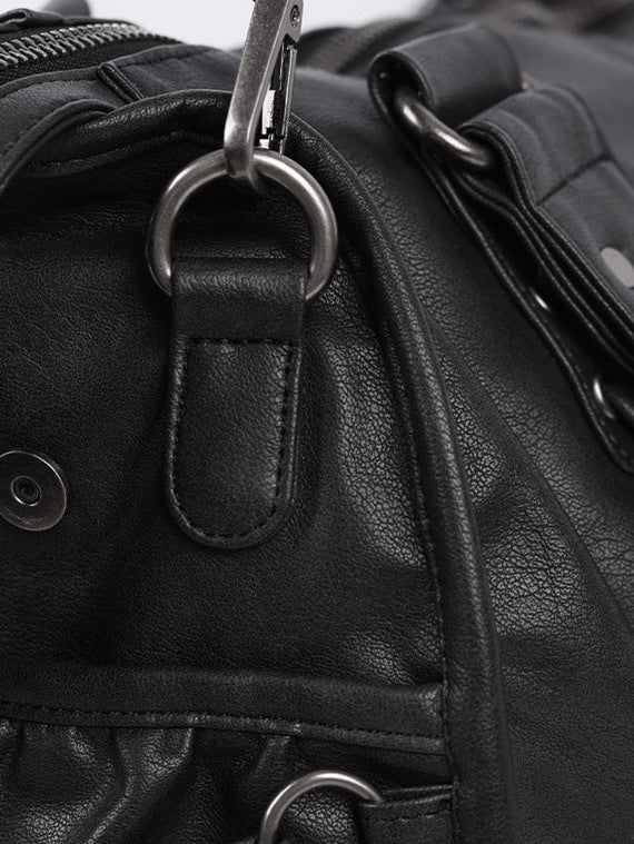 【FANCY CLUB】BELTED WASHING LEATHER BAG / 【ファンシークラブ】ベルトウォッシングレザーショルダーバッグ
