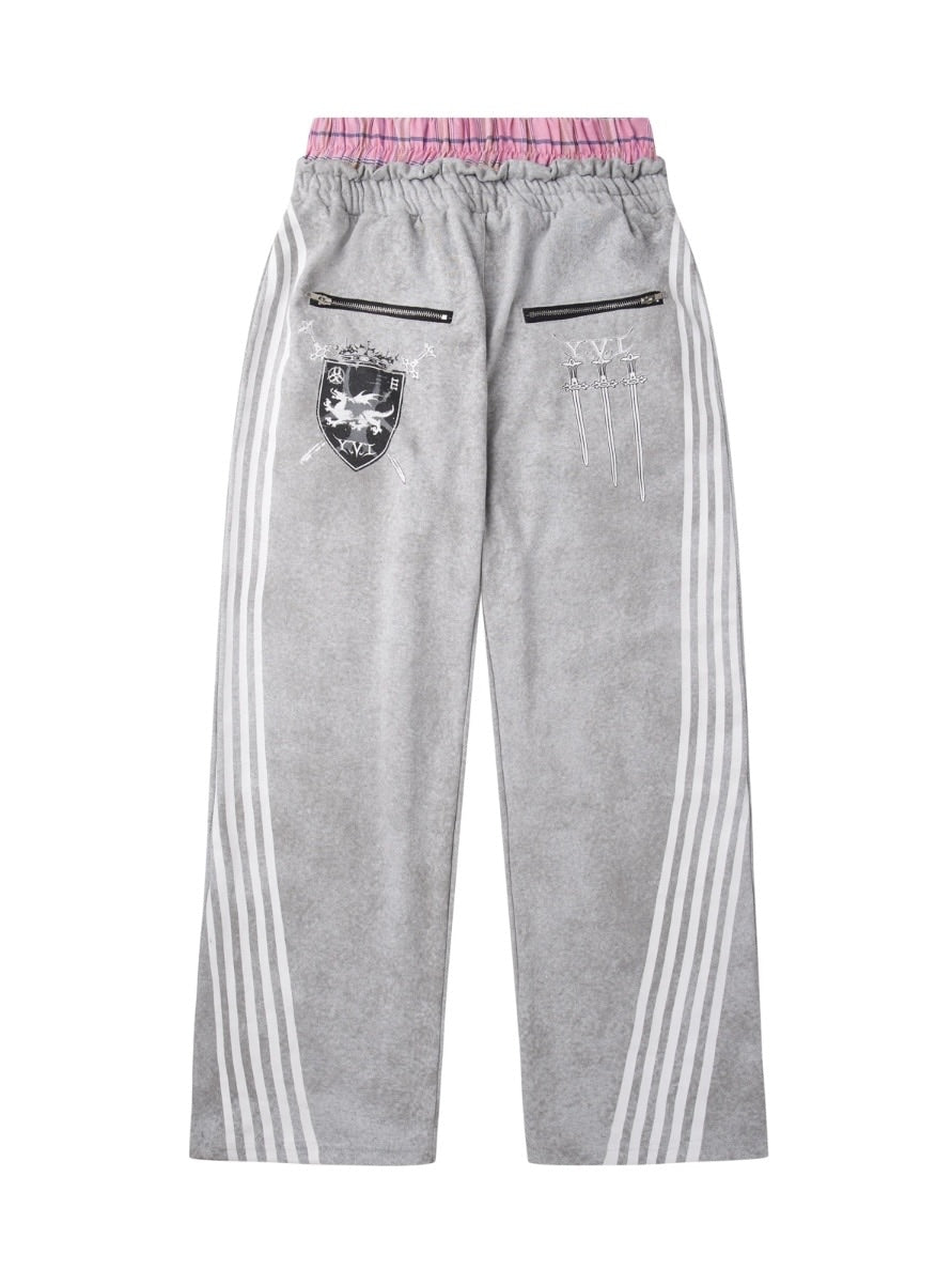 【Cozy world Wide】ROYAL KNIGHT CLUB WAXED - SWEATPANTS