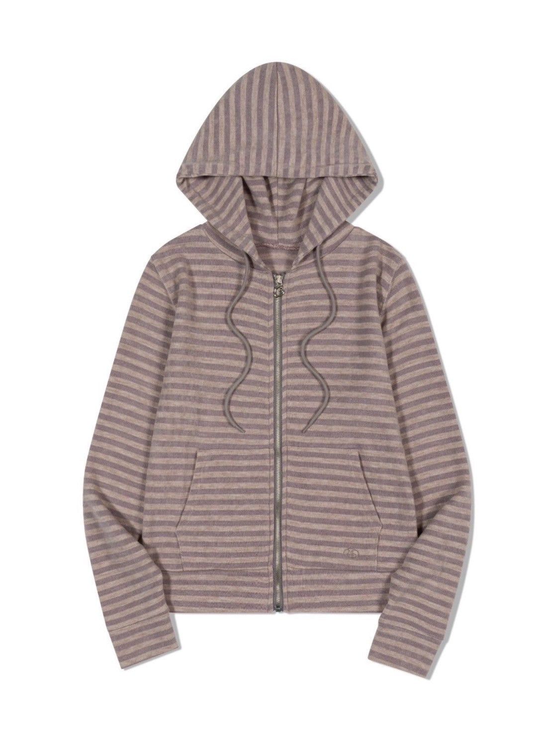 【Uglyshadow】US STRIPED HOOD ZIP UP