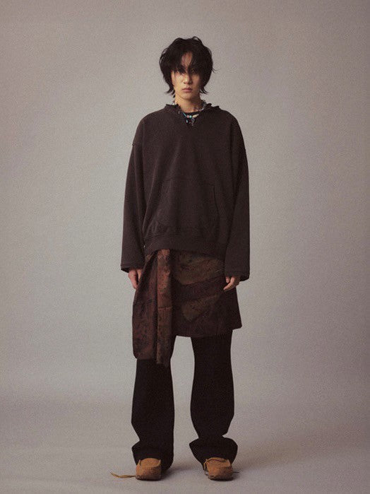 【Cord】Round Cut Vent Crew-neck