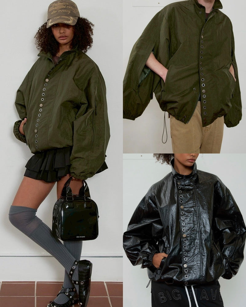 【ESC STUDIO】eyelet wind breaker jacket