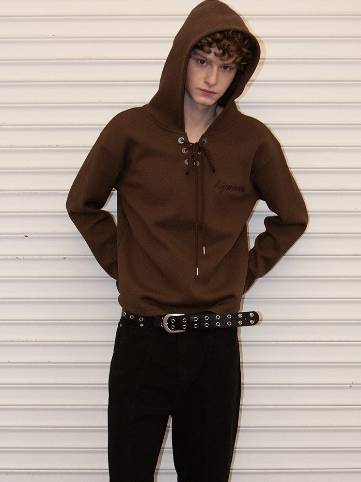 【ESC STUDIO】eyelet waffle hoodie