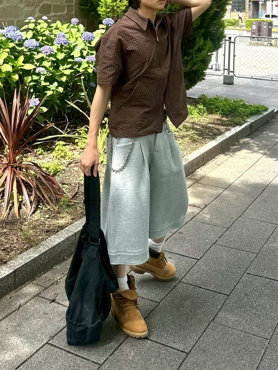 受注制【youll】easy bermuda sweat pants