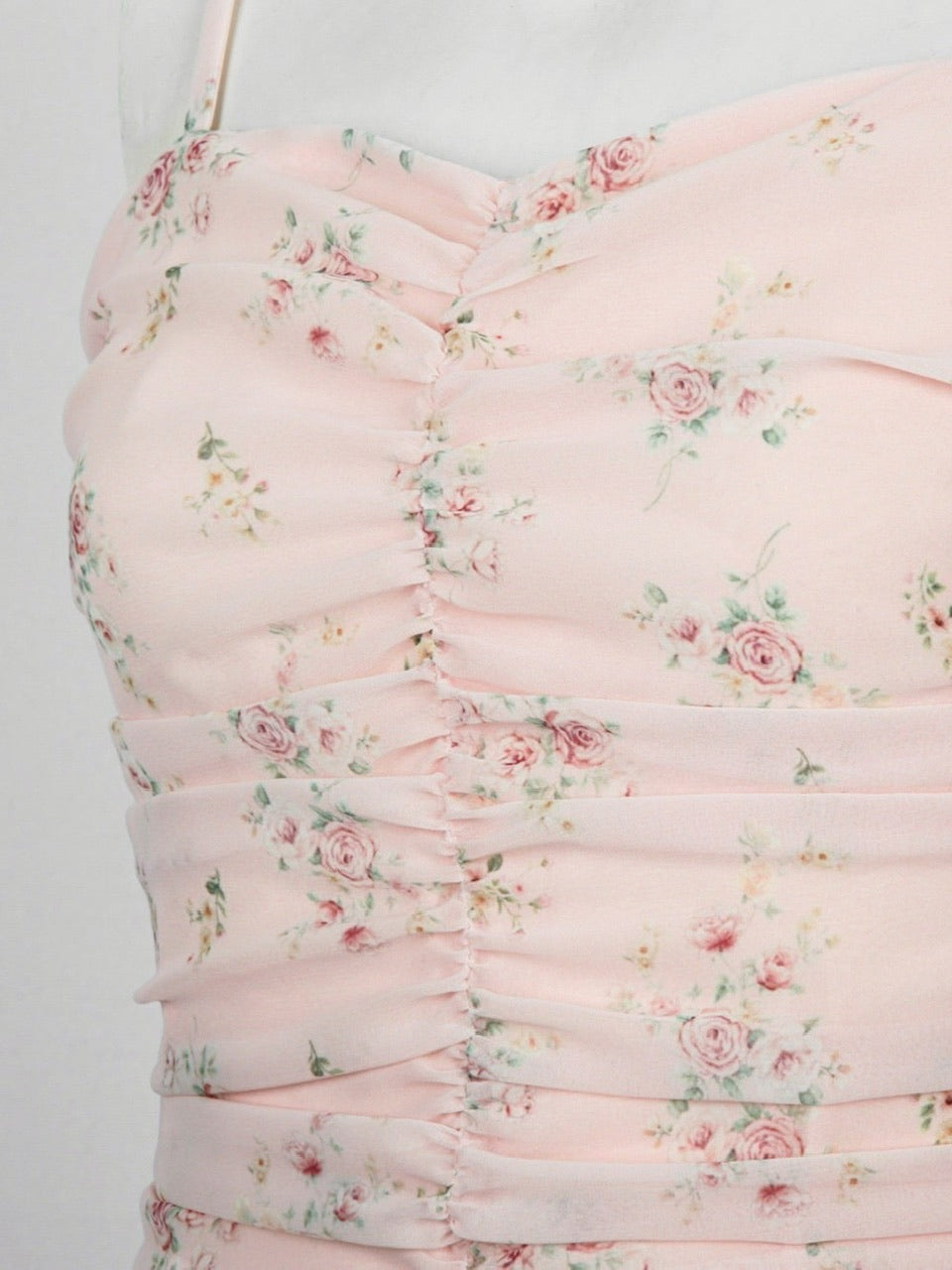 【ODDONEOUT】FLOWER SHIRRING ONE PIECE / 【オッドワンアウト】フラワーシャーリングキャミソールワンピース