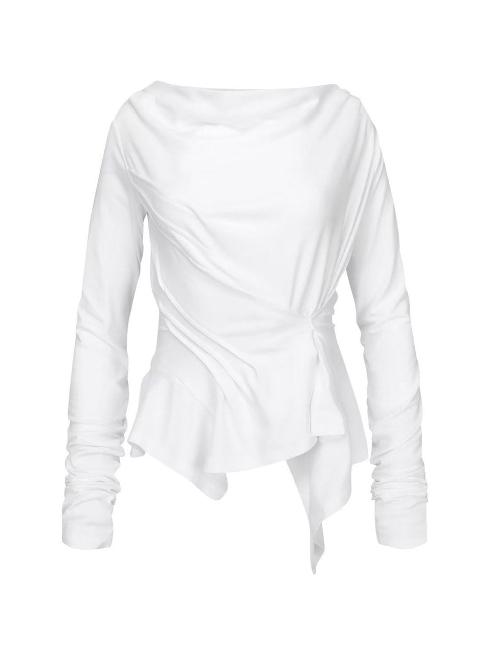 【NACHE】INCLINE DRAPING LONG SLEEVE